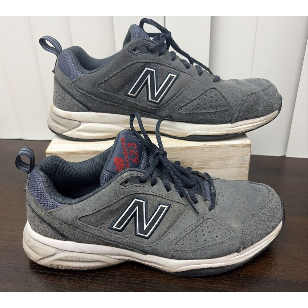 New Balance Shoes Mens 10 Gray 623v3 Suede Cross Training Chunky Dad Athleisure